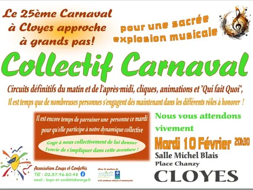 CLOYES-SUR-LE-LOIR - Collectif préparatoire du carnaval